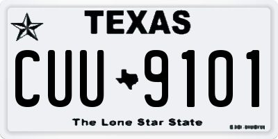 TX license plate CUU9101