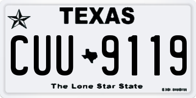 TX license plate CUU9119