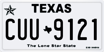 TX license plate CUU9121