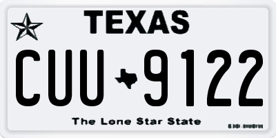 TX license plate CUU9122