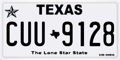 TX license plate CUU9128