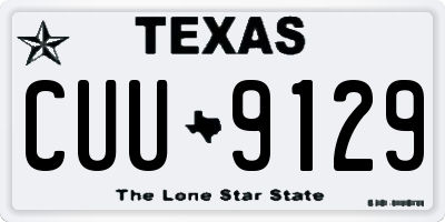 TX license plate CUU9129