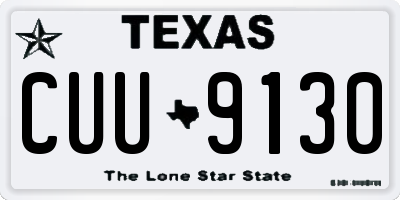 TX license plate CUU9130