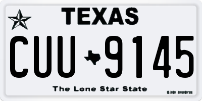 TX license plate CUU9145