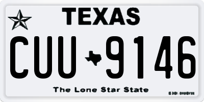 TX license plate CUU9146
