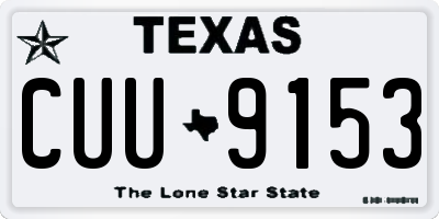 TX license plate CUU9153