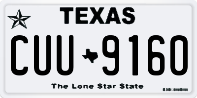 TX license plate CUU9160