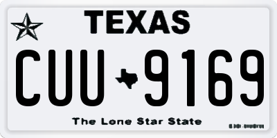 TX license plate CUU9169