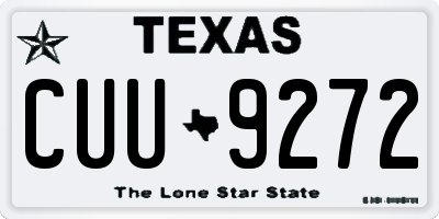 TX license plate CUU9272