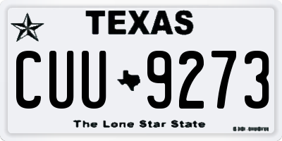 TX license plate CUU9273