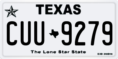 TX license plate CUU9279