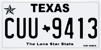 TX license plate CUU9413