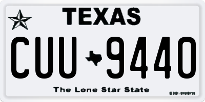 TX license plate CUU9440