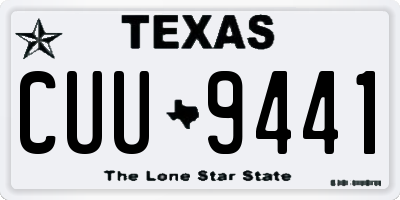 TX license plate CUU9441