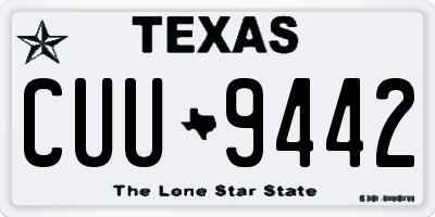 TX license plate CUU9442