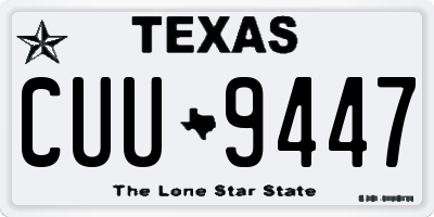 TX license plate CUU9447