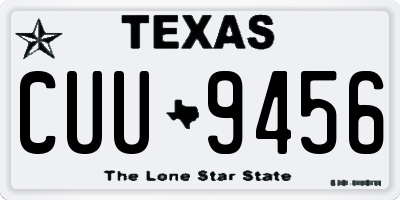 TX license plate CUU9456