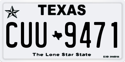 TX license plate CUU9471