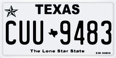 TX license plate CUU9483