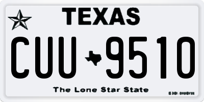 TX license plate CUU9510