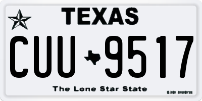 TX license plate CUU9517