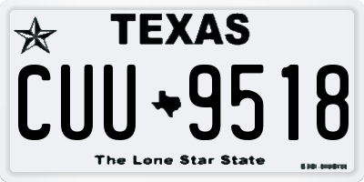 TX license plate CUU9518
