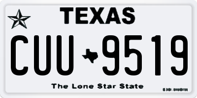 TX license plate CUU9519