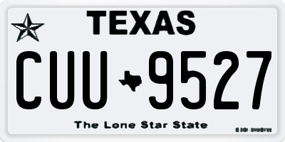 TX license plate CUU9527