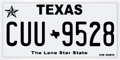 TX license plate CUU9528