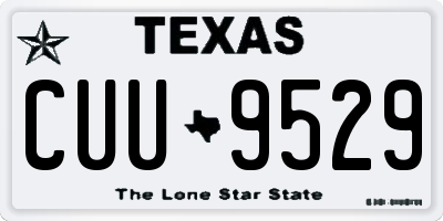 TX license plate CUU9529