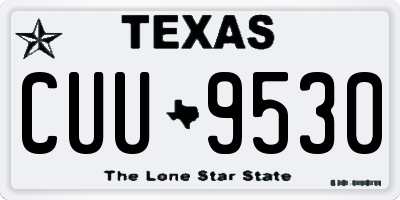 TX license plate CUU9530