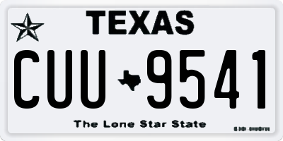 TX license plate CUU9541