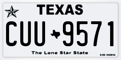TX license plate CUU9571