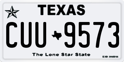TX license plate CUU9573