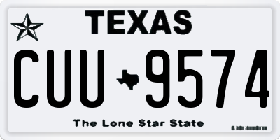 TX license plate CUU9574