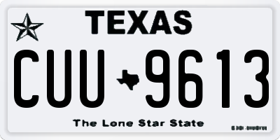 TX license plate CUU9613