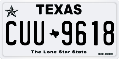 TX license plate CUU9618