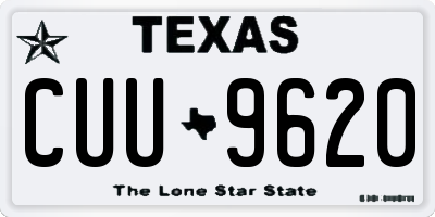 TX license plate CUU9620