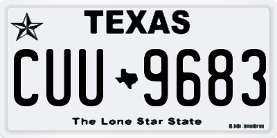 TX license plate CUU9683
