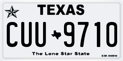 TX license plate CUU9710