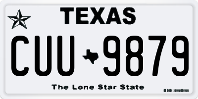 TX license plate CUU9879
