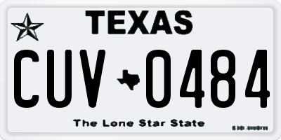 TX license plate CUV0484