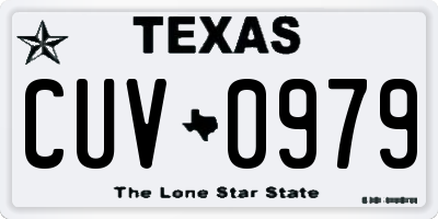 TX license plate CUV0979