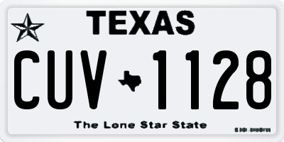 TX license plate CUV1128