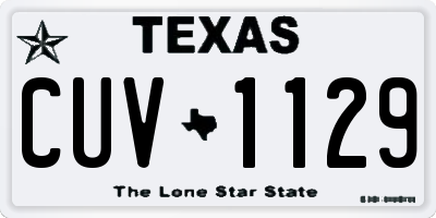 TX license plate CUV1129