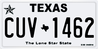 TX license plate CUV1462