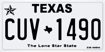 TX license plate CUV1490