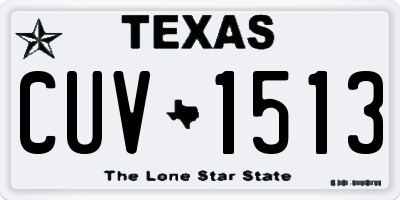 TX license plate CUV1513