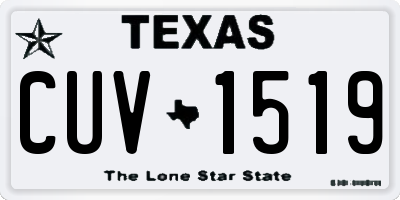 TX license plate CUV1519
