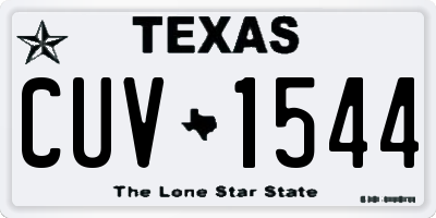 TX license plate CUV1544